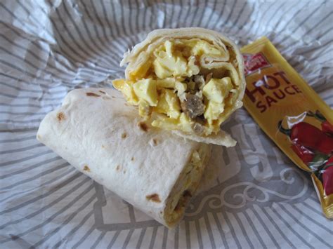 Review: Wendy's - Sausage & Egg Burrito