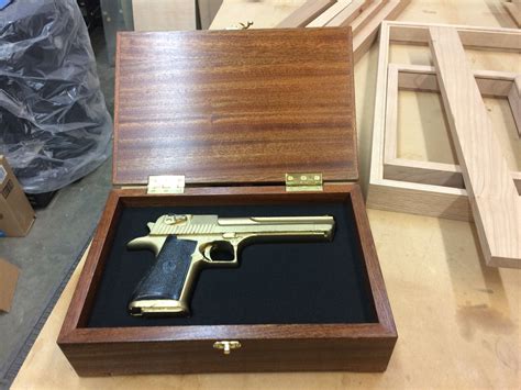 Hand Made Pistol/Gun Display Case Wood And Glass -Sapele - Exotic ...