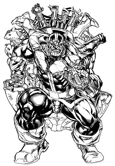 Thanos marvel - Books Adult Coloring Pages