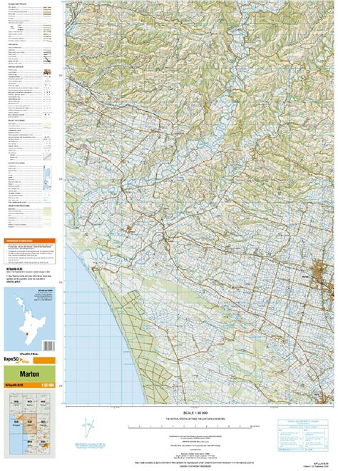 Topo50 map: BL33 - Marton | Toitū Te Whenua - Land Information New Zealand