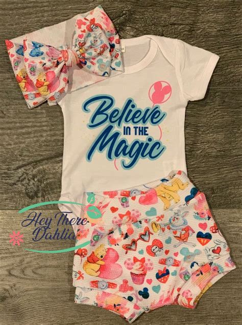 Believe in the Magic Baby Outfit, Magic Kingdom Baby Girl Outfit, Baby ...