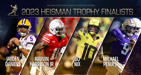 Finalistas do Heisman Trophy de 2023 são revelados