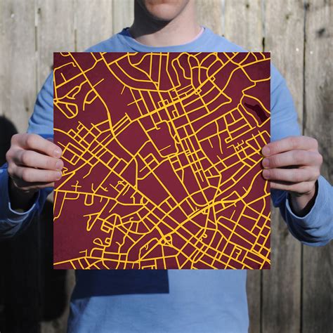 Winthrop University Campus Map Art by City Prints - The Map Shop