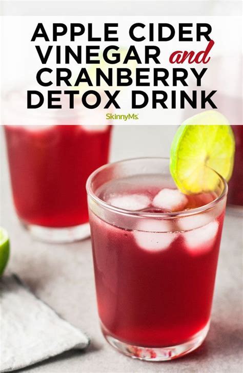 Apple Cider Vinegar and Cranberry Detox Drink in 2020 | Cranberry detox, Detox juice, Detox drinks