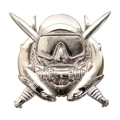 Army Special Operation Diver Badge New Full Size Silver Mirror Finish ...