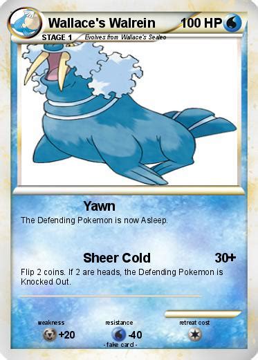 Pokémon Wallace s Walrein - Yawn - My Pokemon Card