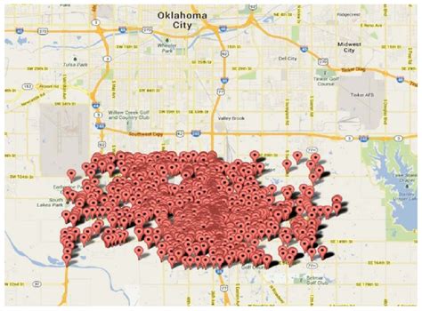 2, Map of Tweets from Moore, OK | Download Scientific Diagram