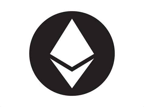 Cryptocurrency Ethereum Logo BNW Graphic by RagilStudio · Creative Fabrica