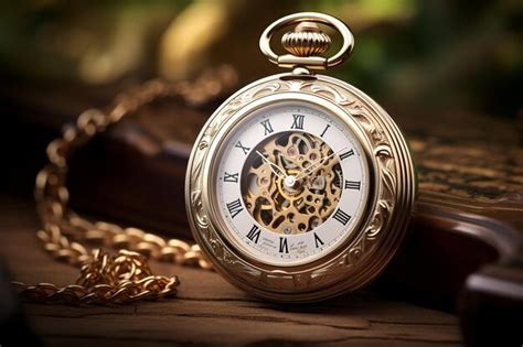 Premium AI Image | Timeless_Elegance_Vintage_Pocket_Watch