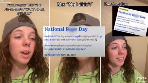 April 24th "National Rape Day" TikTok Trend: Video Gallery (Sorted by ...