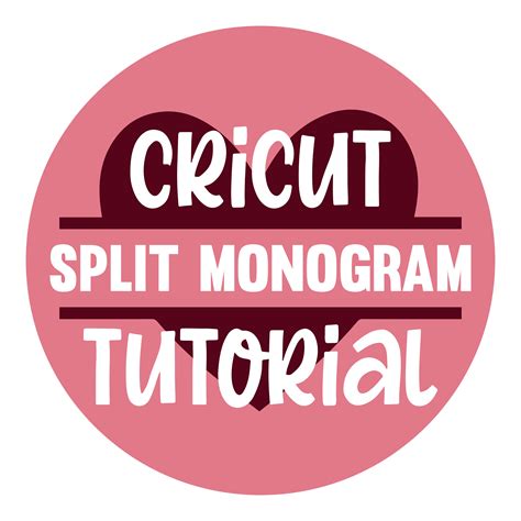 Cricut Split Monogram Tutorial - SVG EPS PNG DXF Cut Files for Cricut and Silhouette Cameo by ...