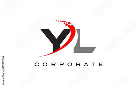 YL Modern Letter Logo Design with Swoosh Stock Vector | Adobe Stock