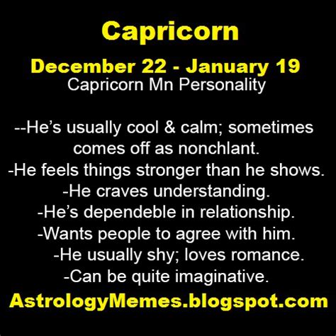 Capricorn Man | Astrology Memes