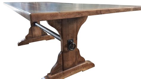 Custom Made Rustic Distressed Farm Trestle Table by Geowen Custom ...