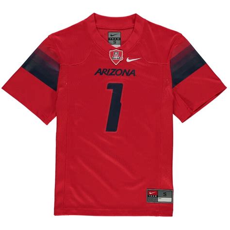 #1 Arizona Wildcats Nike Youth Replica Football Jersey - Red - Fanatics.com