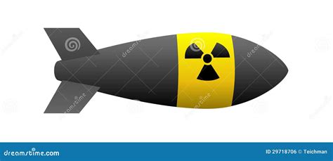 Nuclear bomb stock vector. Illustration of destroy, death - 29718706