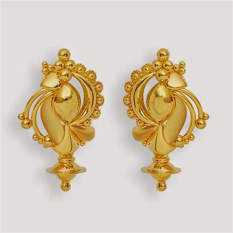 Latest jhumka and earring designs for women 2014 || Indian gold earring ...