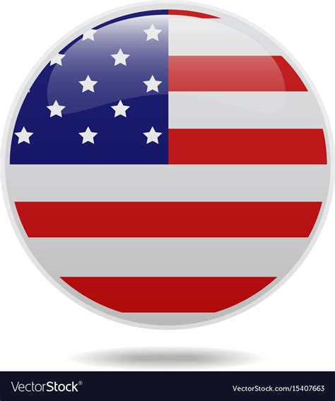 Usa flag circle bubbles of american Royalty Free Vector