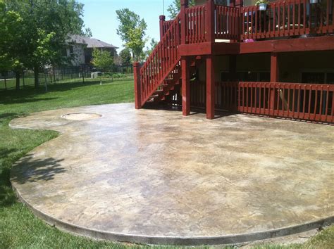 Add Color To Your Patio With Concrete Stain - Patio Designs