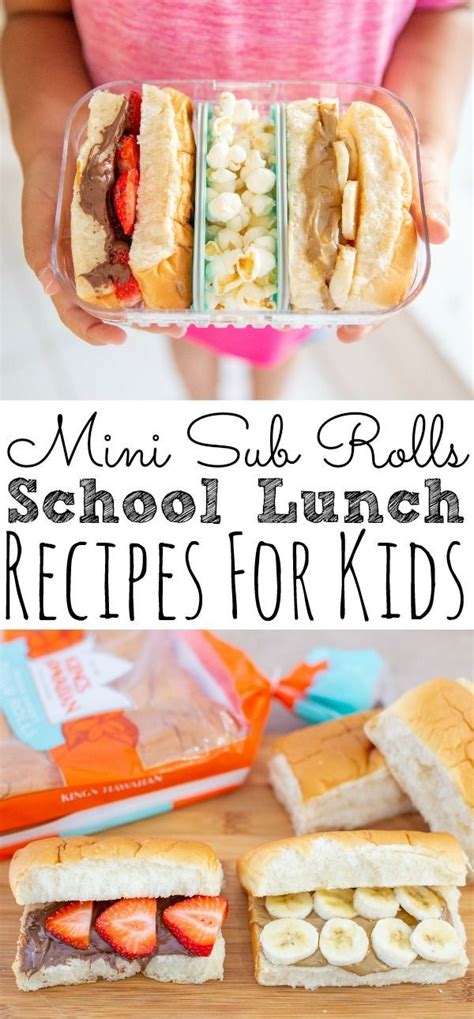 Mini Sub Rolls Back to School Lunch Ideas - Simply Today Life | Recipe | Back to school lunch ...