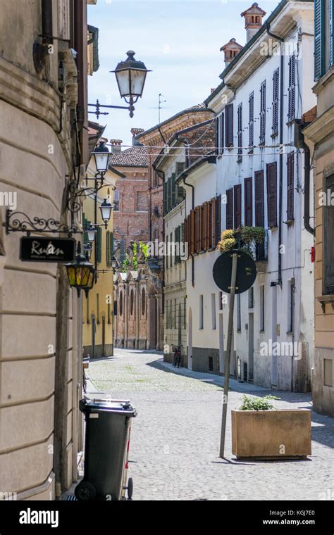 Dante Alighieri street Crema Italy Stock Photo - Alamy