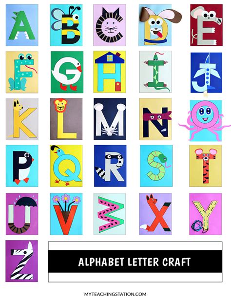 Alphabet Letter Crafts | MyTeachingStation.com