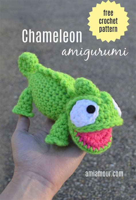 Chameleon Crochet Pattern - Pascal Amigurumi - FREE - Ami Amour ...