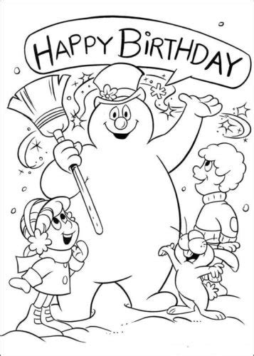 27 Free Frosty The Snowman Coloring Pages Printable