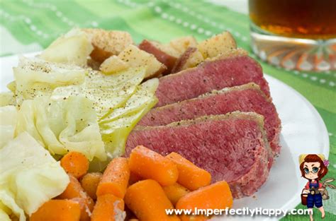 Slow Cooker Corned Beef and Cabbage - the Imperfectly Happy home