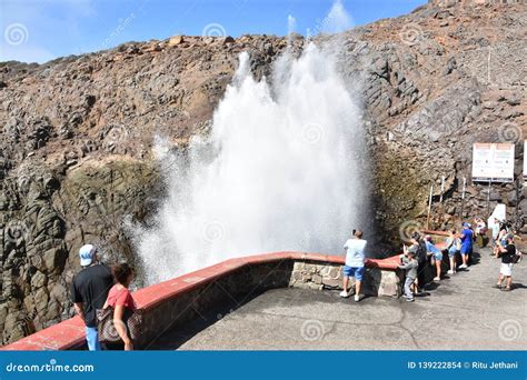 La Bufadora Blowhole in Ensenada, Mexico Editorial Stock Image - Image of rocks, rugged: 139222854