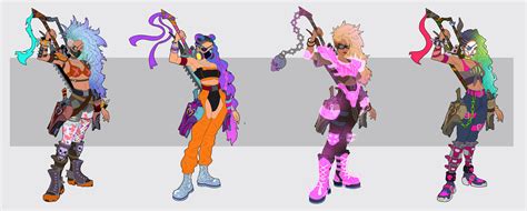 ArtStation - Samira Fan Skin Concepts