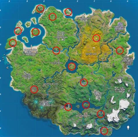 Fortnite Landmark Map Locations: How and where to discover 10 landmarks ...