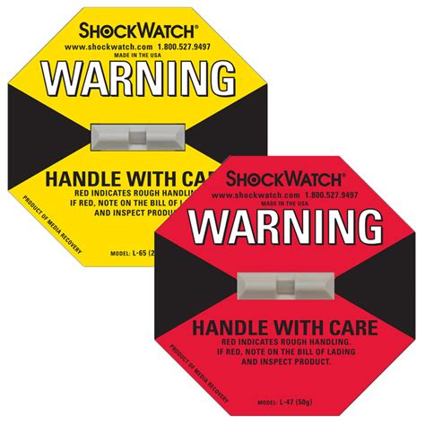 Worldwide Logistics Shipping Labels Shockwatch Companion Label - China Shock Indicator Sticker ...
