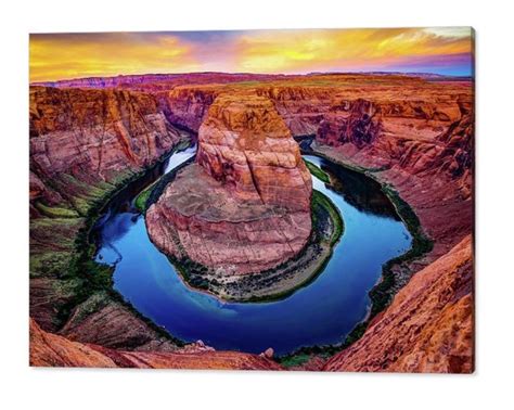 Horseshoe Bend Colorful Sunrise Arizona Print Grand Canyon - Etsy