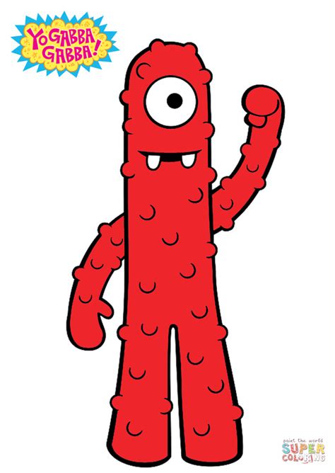 Yo Gabba Gabba! Muno Colorïng Page | Free Prïntable - Yo Gabba Gabba Fan Art (43992382) - Fanpop