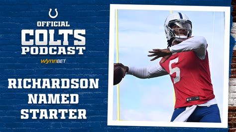 Official Podcast: Anthony Richardson named starter (w/ SiriusXM’s ...