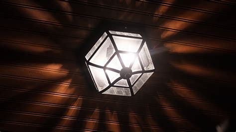 Download wallpaper 3840x2160 lamp, chandelier, light, rays, shadows ...