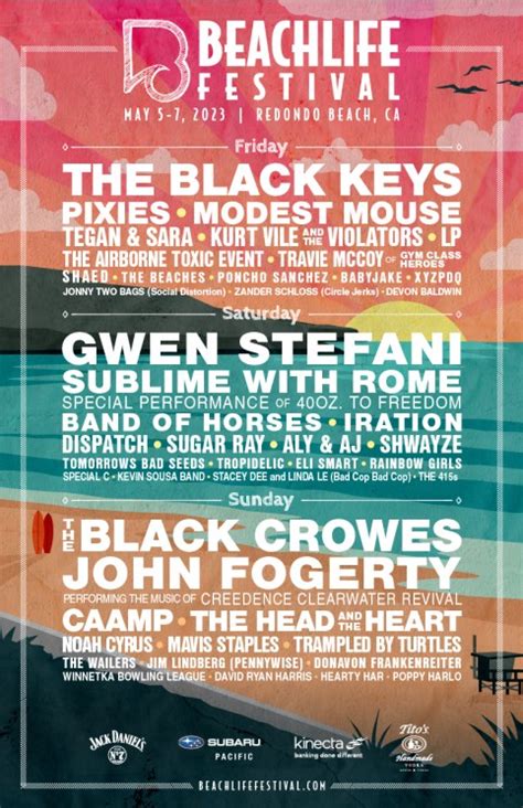 BeachLife Festival Announces 2023 Lineup: The Black Keys, The Black Crowes, Gwen Stefani, More