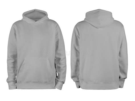 Blank Grey Hoodie Template