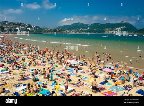 Playa De La Concha San Sebastián Donostia Spanje - Plajă