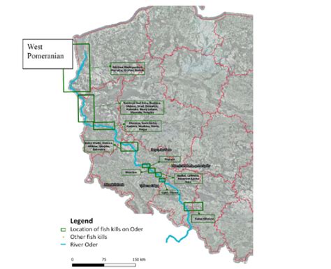 Oder River Map Europe