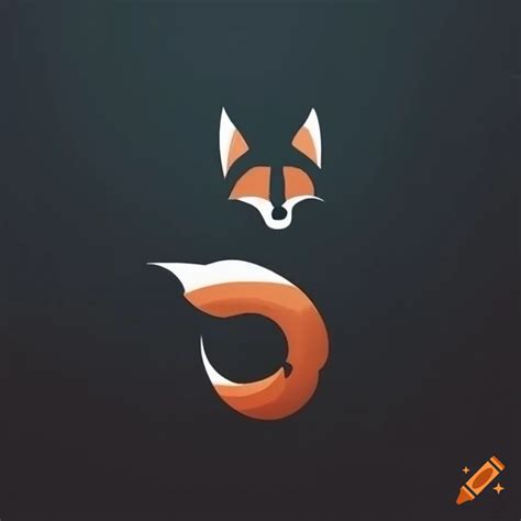 Minimalist design logo featuring a fox on Craiyon