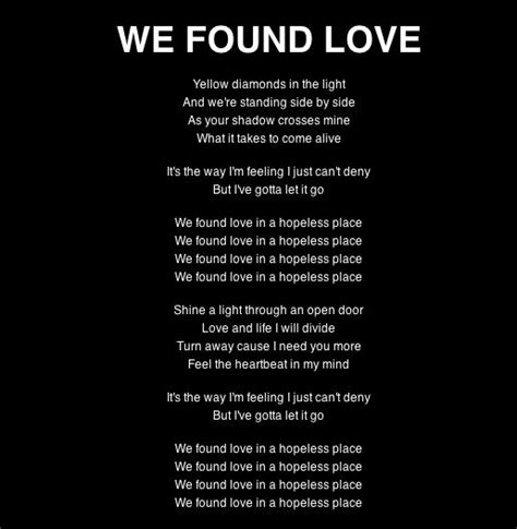 Rihanna - We Found Love Best Song Lyrics, Music Lyrics, We Found Love, What It Takes, Take That ...