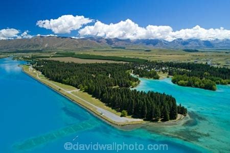 Lake Ruataniwha, and Ruataniwha Rowing Course, Mackenzie Country, South Island, New Zealand _ aerial