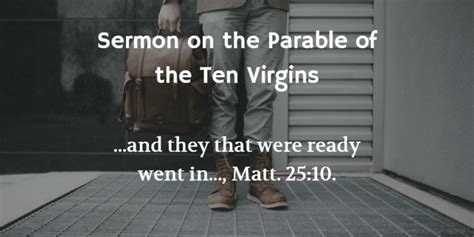 Parable of the Ten Virgins Sermon | The Ugly Truth on Being Ready - GEWatkins.net