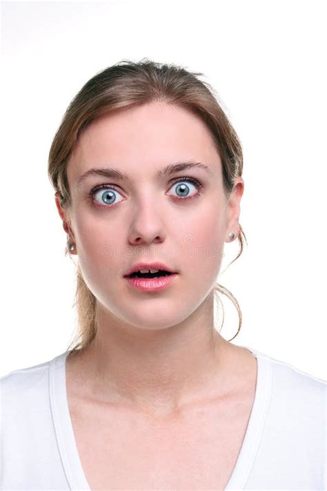 Woman With Shocked Expression On Her Face. Stock Image - Image: 10083287