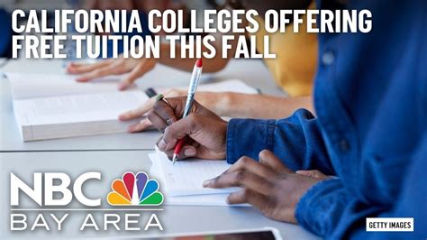 Colleges in California offering free tuition this fall