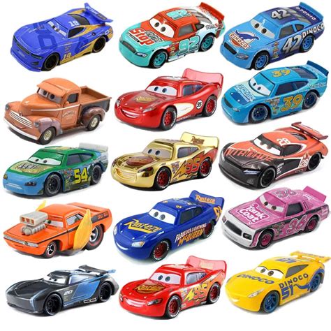 Disney Pixar Car 3 toy car McQueen 39 kind 1:55 die cast metal alloy model toy car 2 children ...