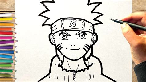 Tuto dessin manga Naruto facile, comment dessiner Naruto shippuden etape par etape