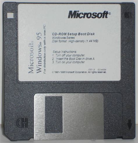 A recovery floppy disk (boot disk) for Windows 98. So important, your father didn't want you to ...